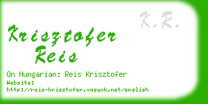 krisztofer reis business card